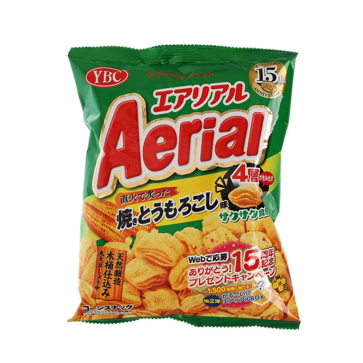 YBC Aerial Corn Snack - Roasted Corn  (72g)