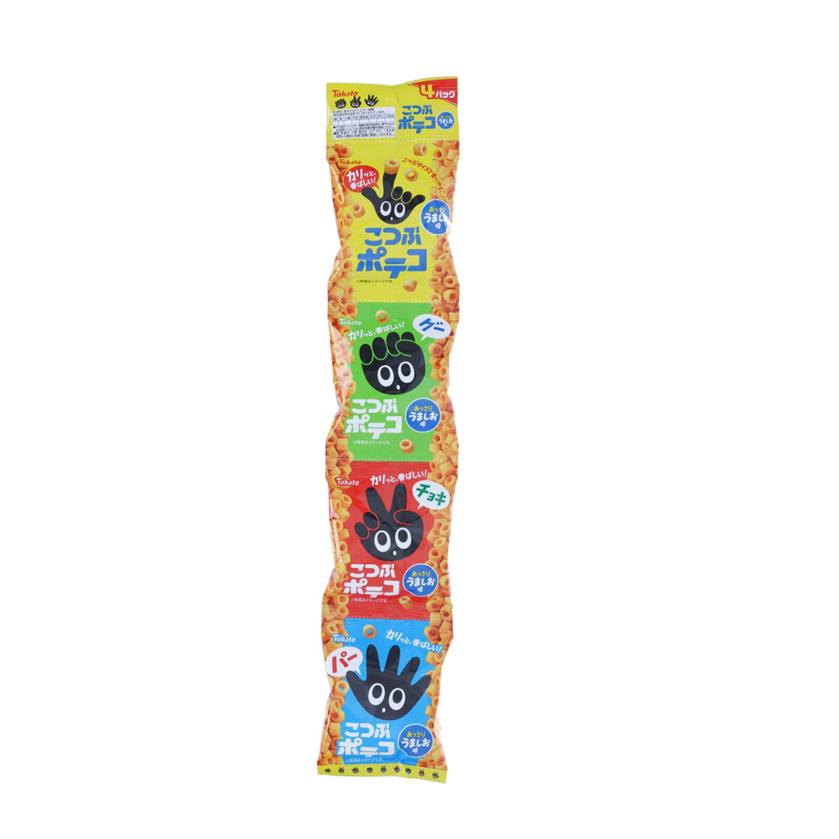TOHATO Poteco Mini Potato Ring Snack - Salt  (4 x 14g)