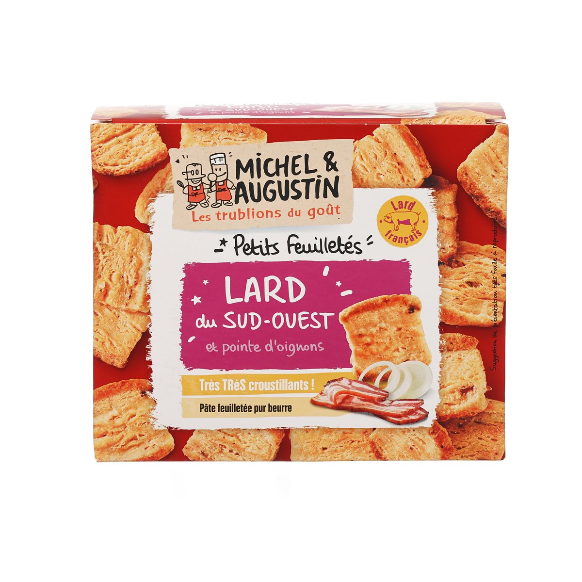 MICHEL & AUGUSTIN Savoury Puff Pastries with French Bacon  (80g)