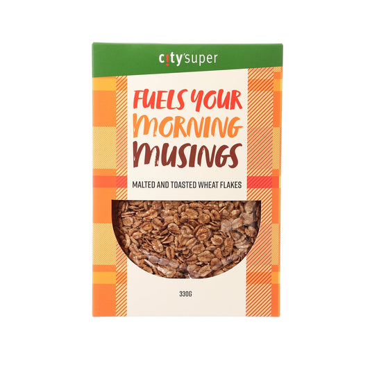 CITYSUPER Malted & Toasted Wheat Flakes  (330g)