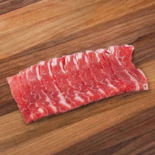 AUS ORGANIC BEEF Australian 100% Grass Fed Organic Beef Short Rib Boneless for Shabu Shabu [Previously Frozen]  (170g)