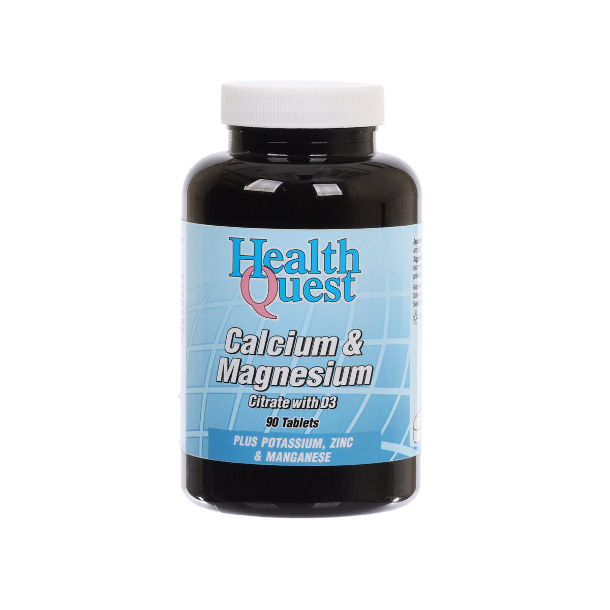 HEALTH QUEST Calcium and Magnesium Citrate with D3 Tablets  (90pcs)