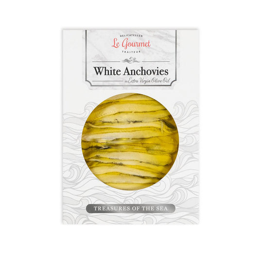 LE GOURMET White Anchovies in Extra Virgin Olive Oil  (120g)