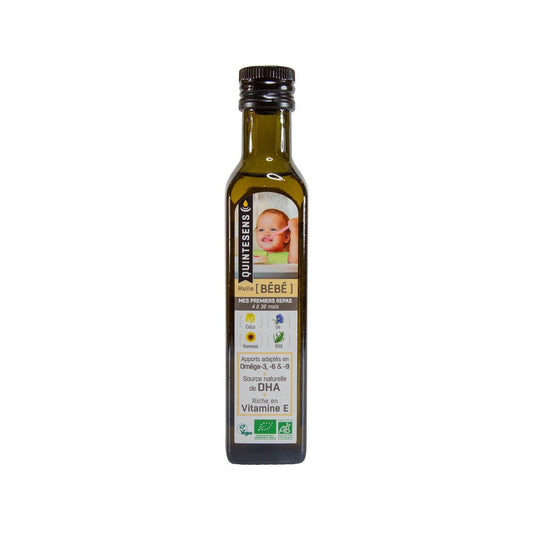 QUINTESENS 4 Organic Oils Blend + Algal Oil for Baby - 4 to 36 Months  (250mL)